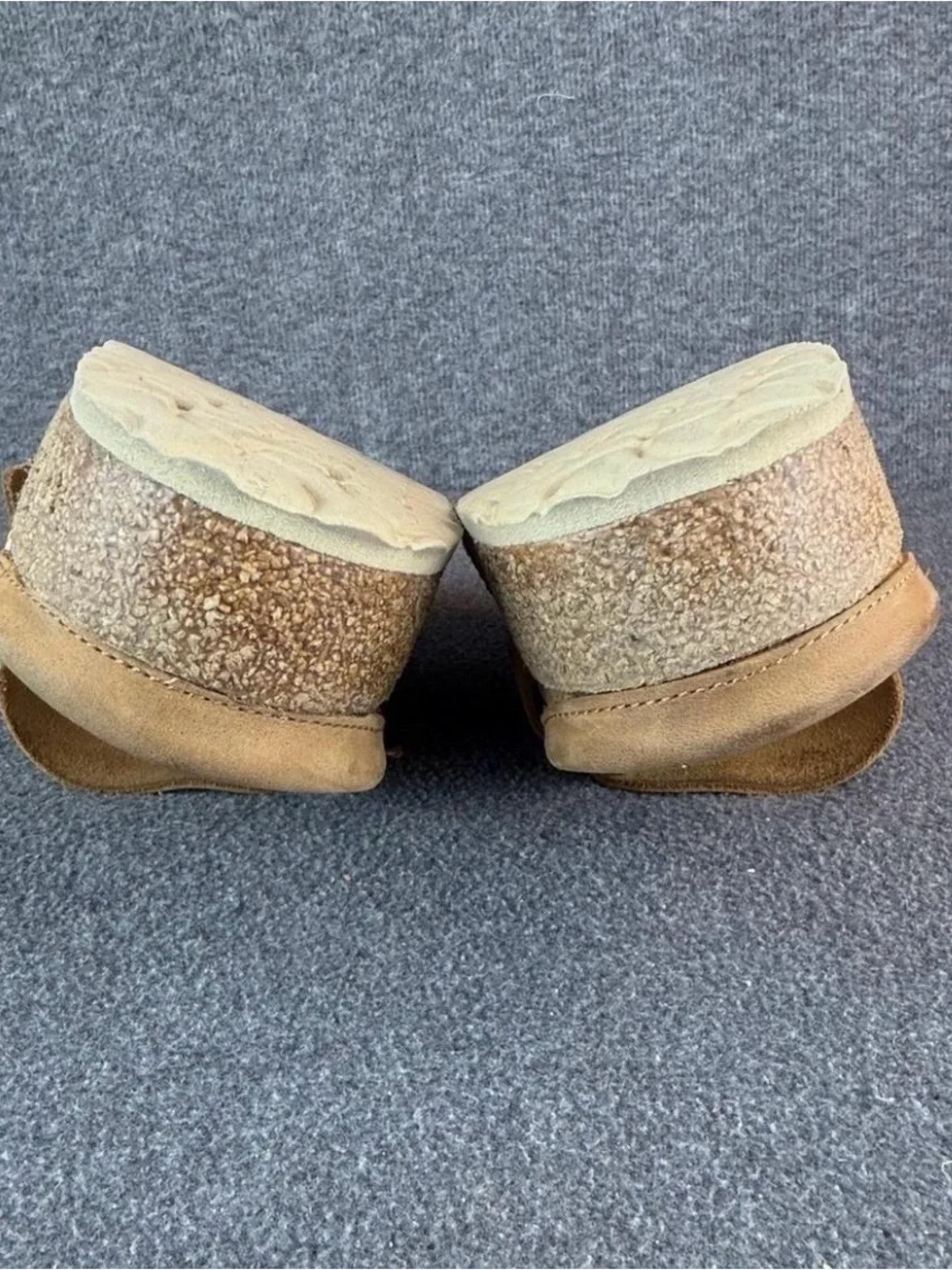 Birkenstock Tan Suede Slip-On Mule with Buckle